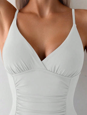 Maiô Preto Modelador com Alças Finas