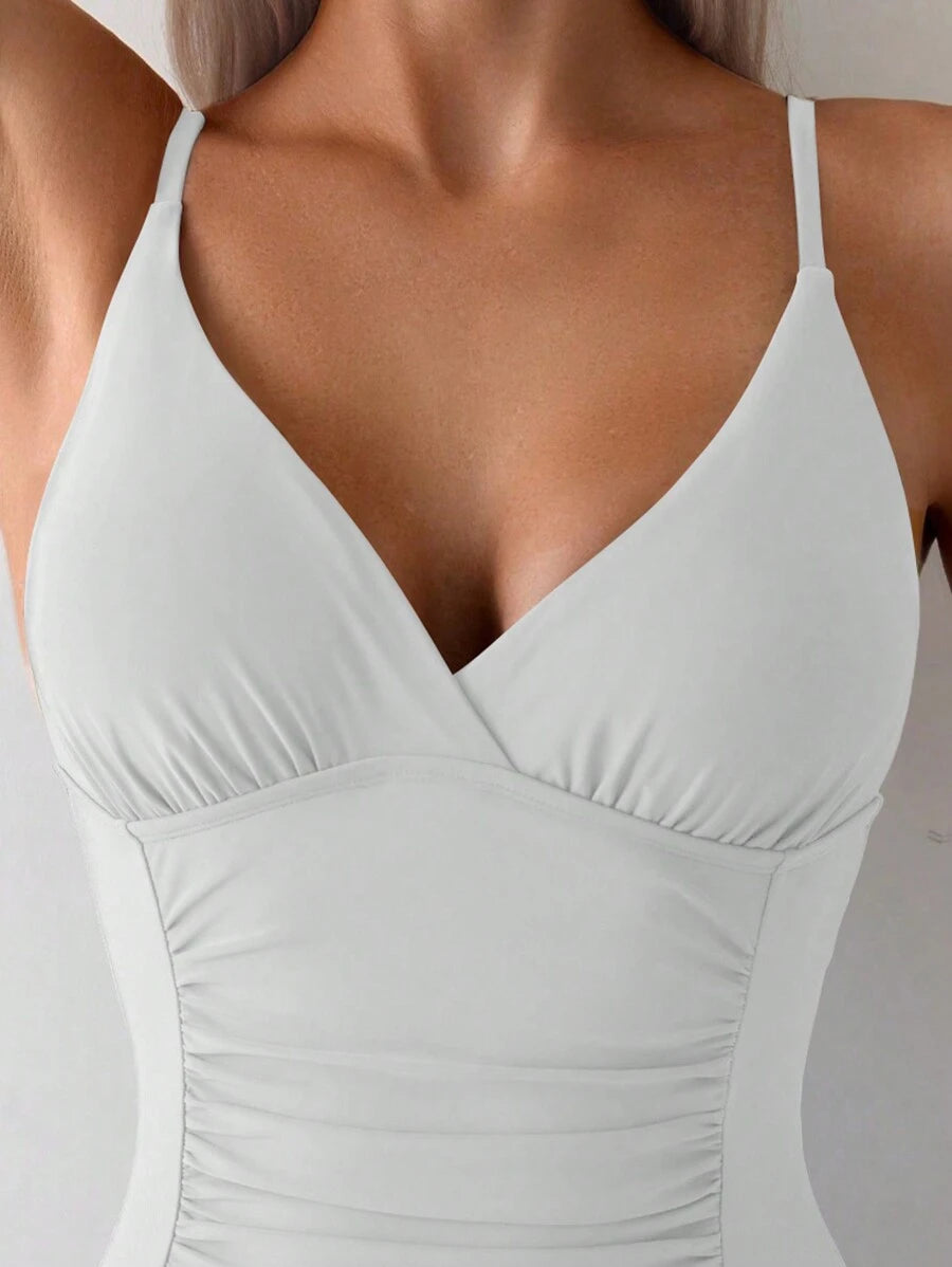 Maiô Preto Modelador com Alças Finas