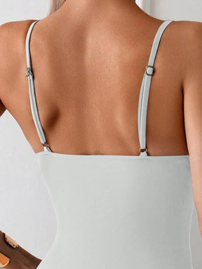 Maiô Preto Modelador com Alças Finas