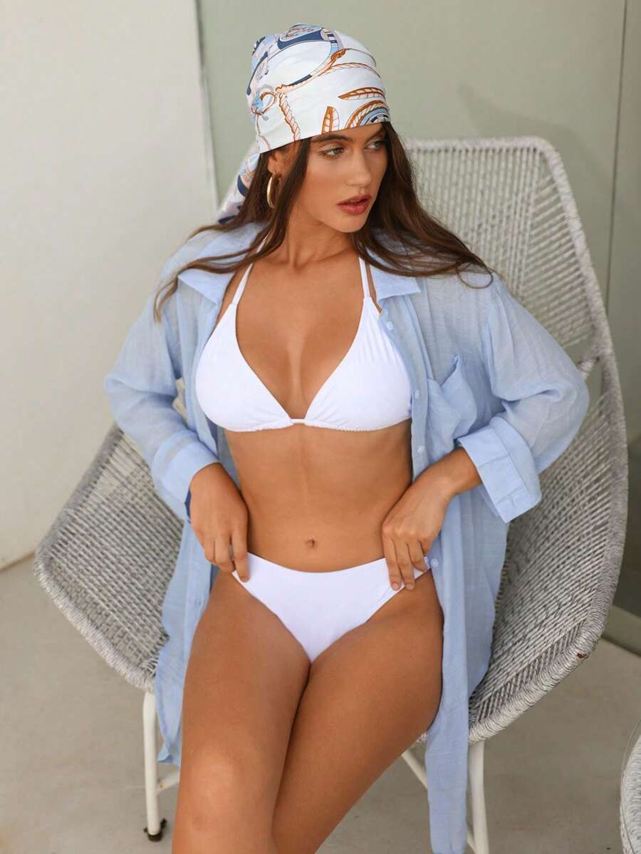 Saída de Praia Camisa Longa Kimono