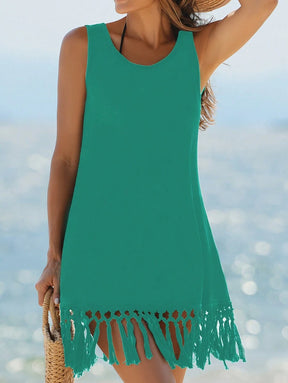 Saída de Praia com Franjas Boho