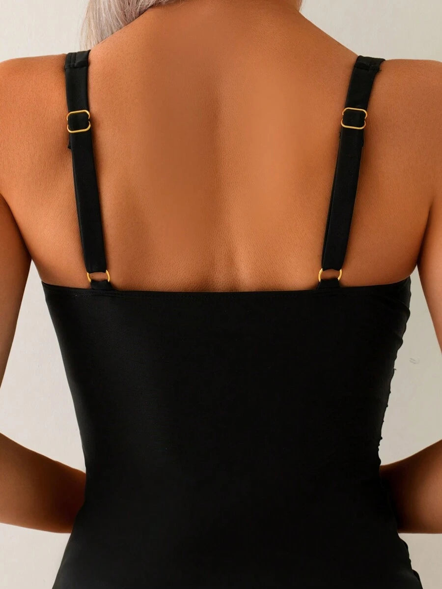 Conjunto Tankini Tropical Black