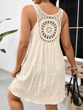 Saída de Praia Crochê Plus Size