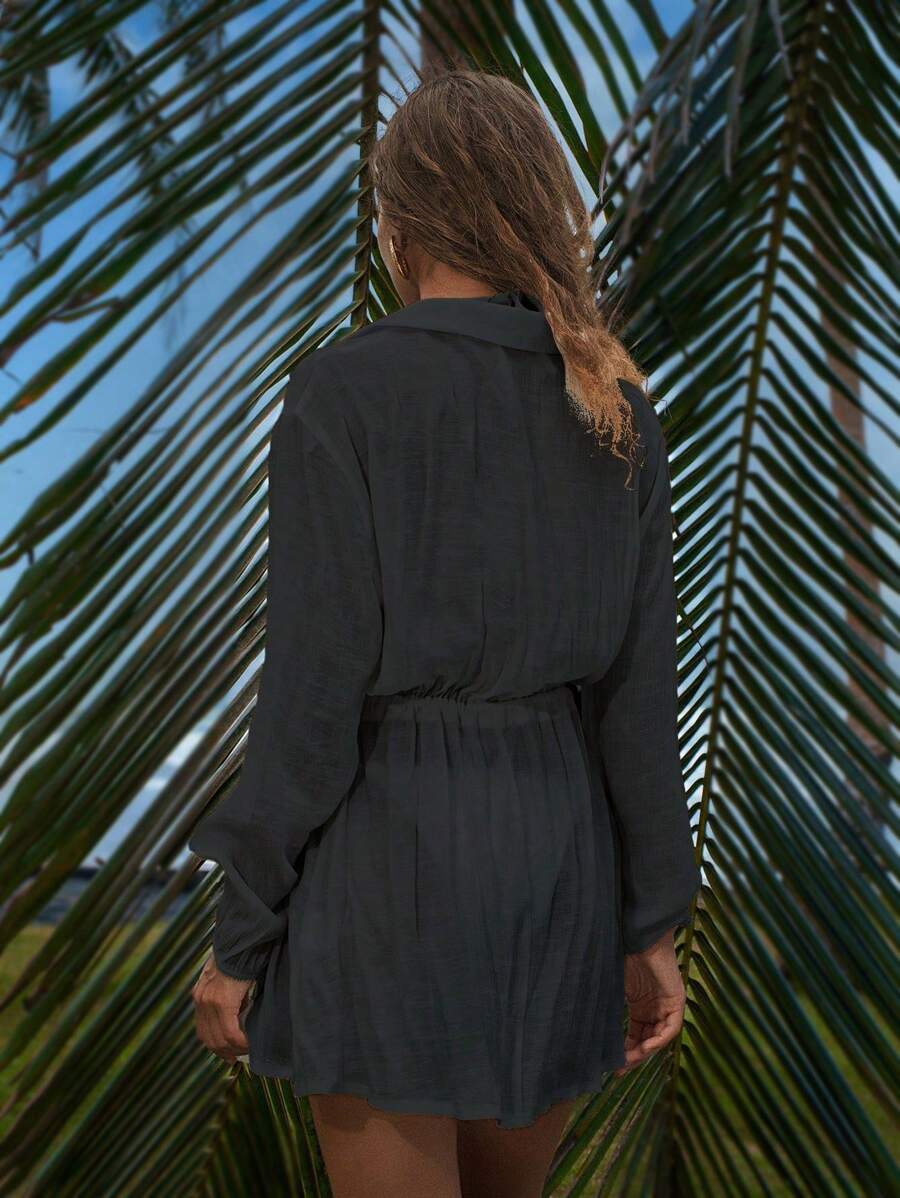 Saída de Praia Camisa Manga Longa