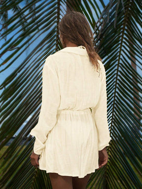 Saída de Praia Camisa Manga Longa