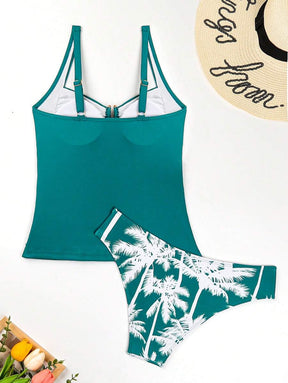 Conjunto Tankini Tropical Black