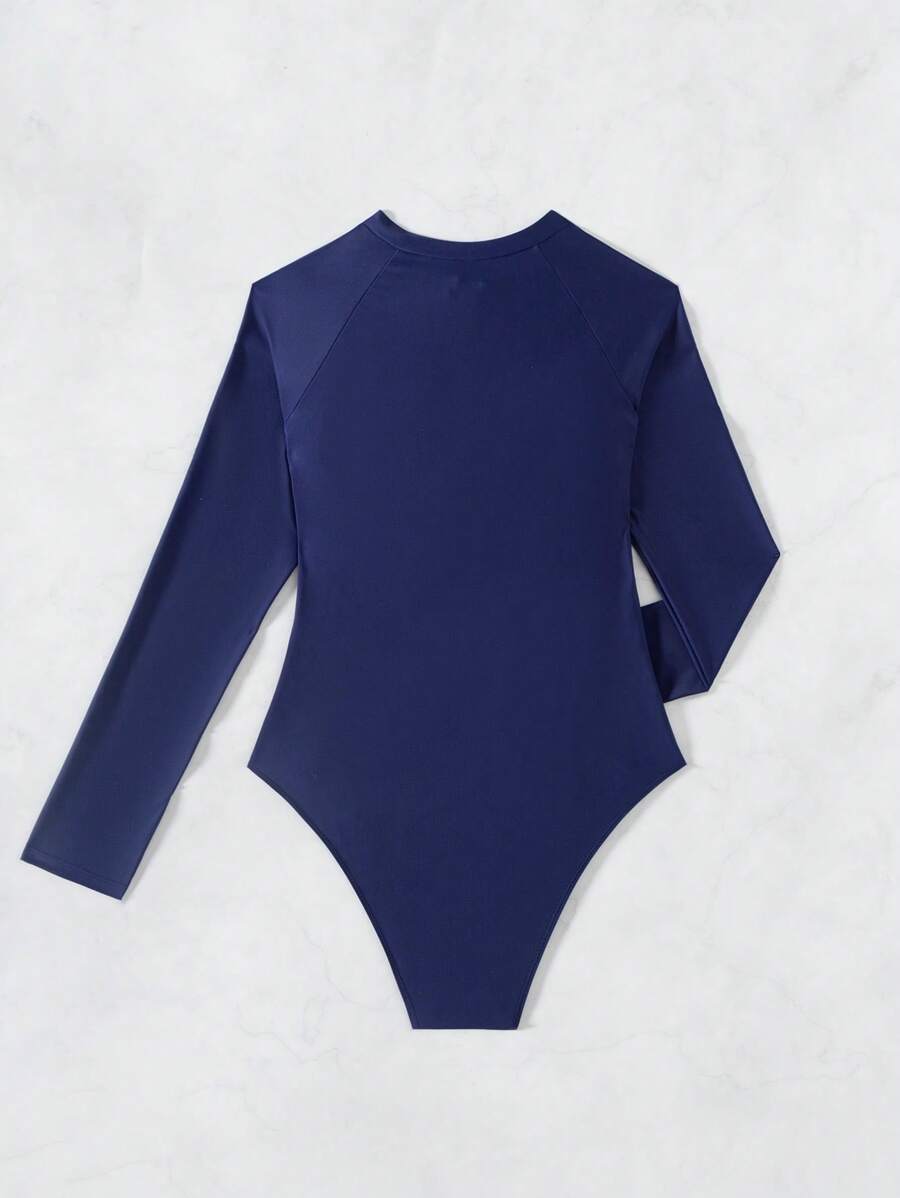 Maiô Manga Longa com Zíper