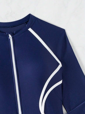 Maiô Manga Longa com Zíper