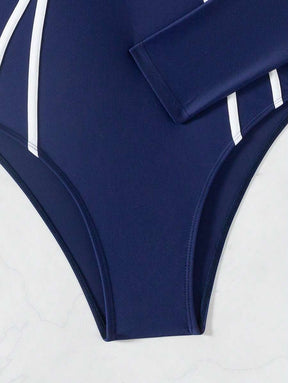 Maiô Manga Longa com Zíper