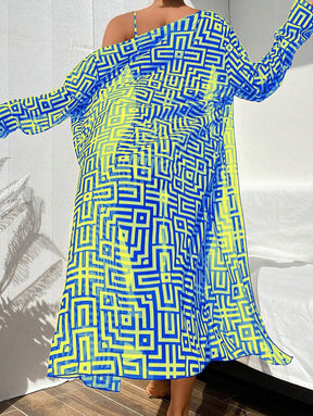 Conjunto Praia Estampado 3 Peças