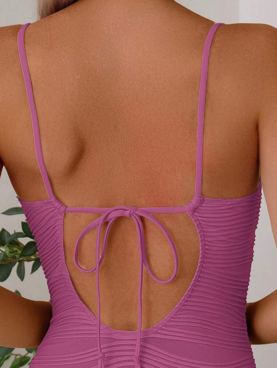 Maiô Estruturado com Detalhe Plissado