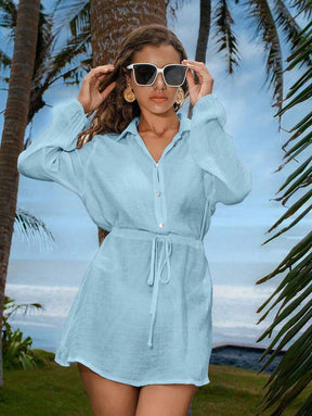 Saída de Praia Camisa Manga Longa