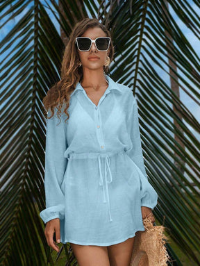 Saída de Praia Camisa Manga Longa