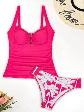 Conjunto Tankini Tropical Black