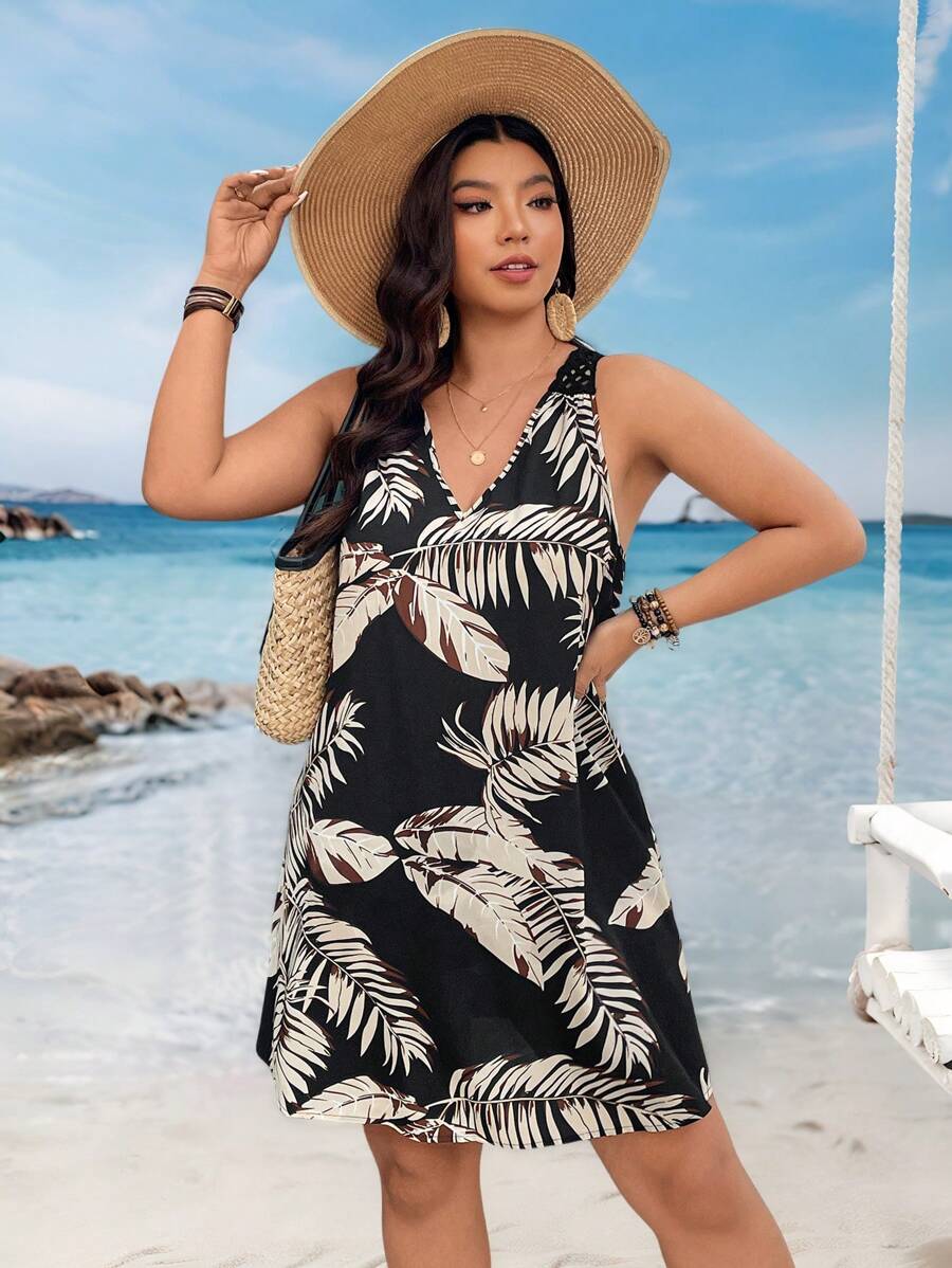 Saída de Praia Crochê Plus Size