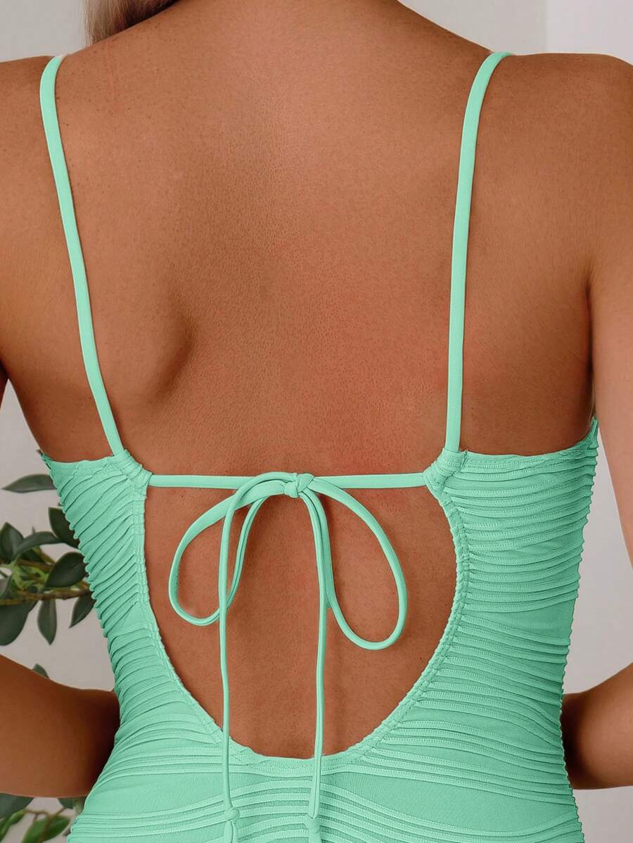 Maiô Estruturado com Detalhe Plissado