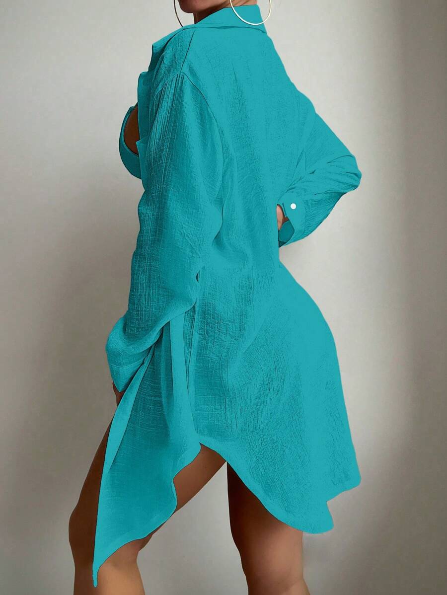 Saída de Praia Camisa Versátil e Elegante