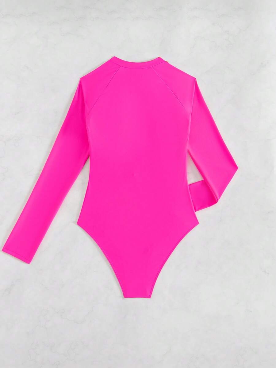 Maiô Manga Longa com Zíper