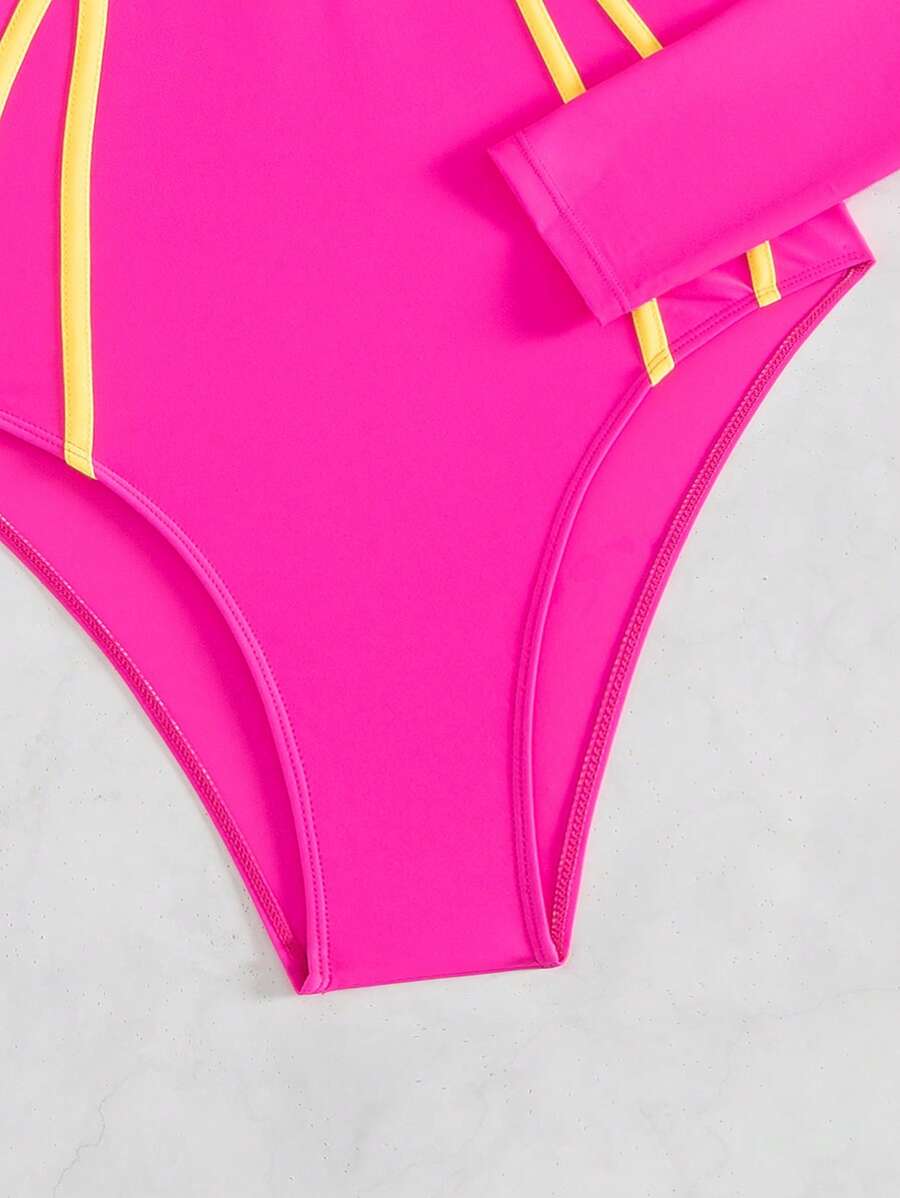 Maiô Manga Longa com Zíper