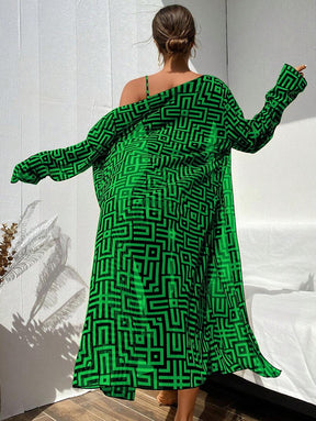 Conjunto Praia Estampado 3 Peças