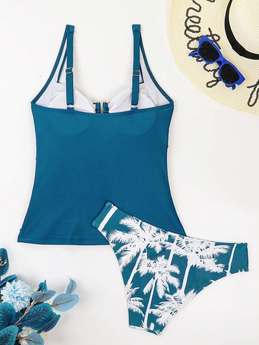 Conjunto Tankini Tropical Black
