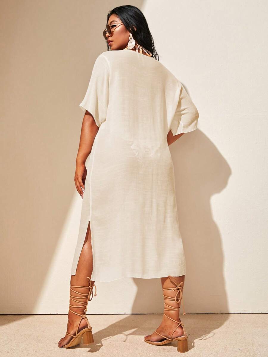 Saída de Praia Fúcsia Plus