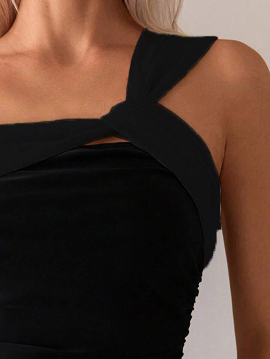 Maiô Ombro Assimétrico Luxo