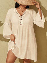 Saída de Praia com Rendados Plus Size