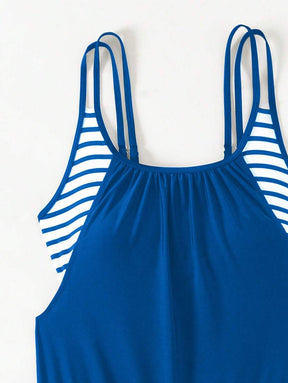 Conjunto Tankini Listrado com Short