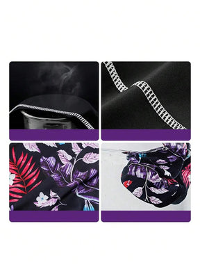 Conjunto Praia Manga Longa com Short Floral