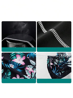 Conjunto Praia Manga Longa com Short Floral