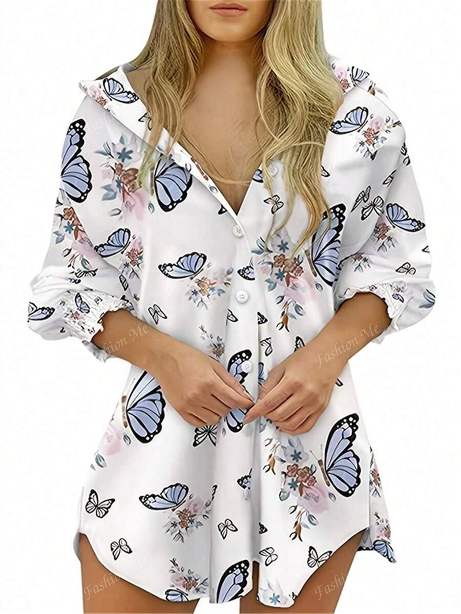 Saída de Praia Blusa Manga Dolman