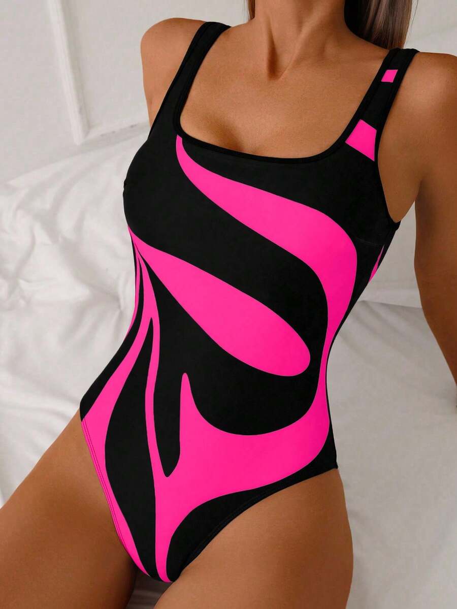 Maiô Estampado Abstrato