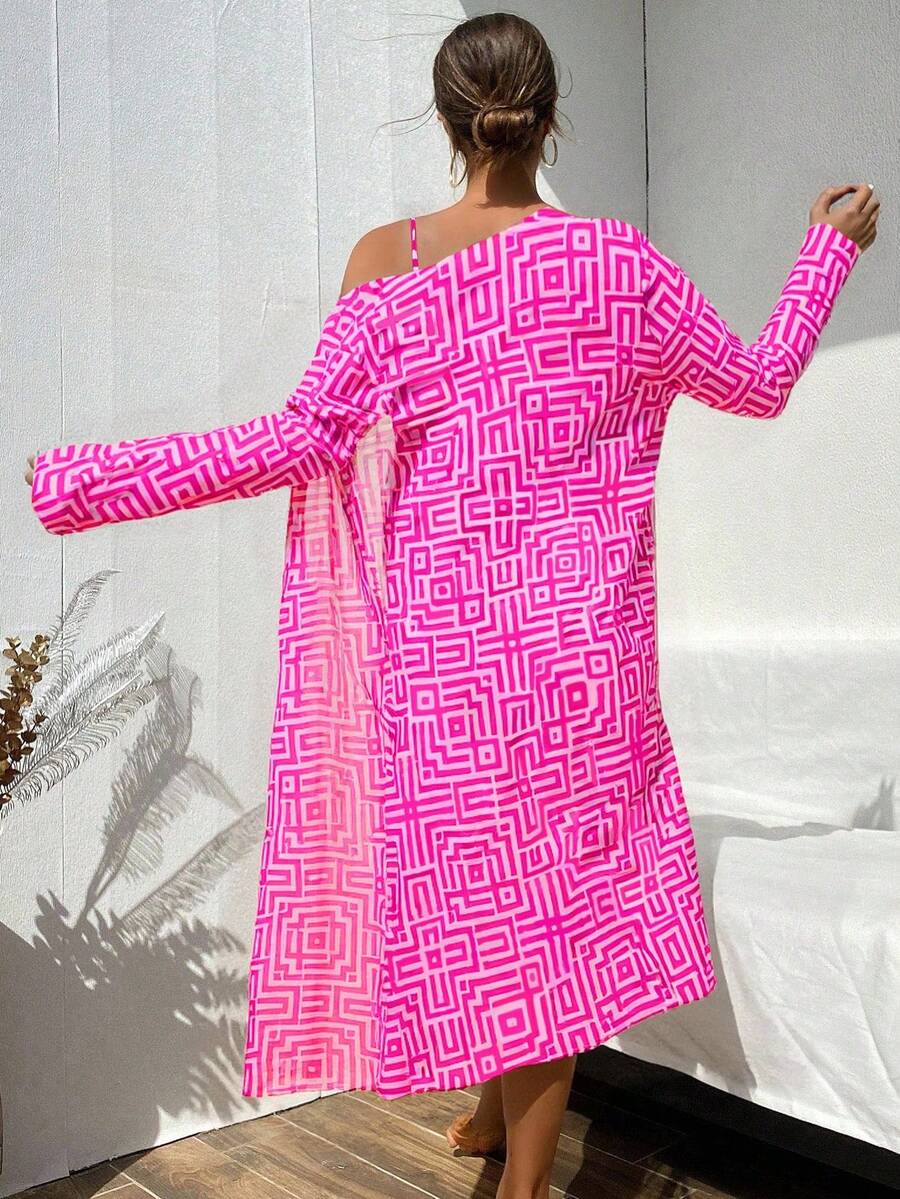 Conjunto Praia Estampado 3 Peças