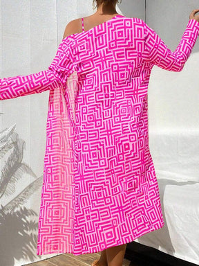 Conjunto Praia Estampado 3 Peças