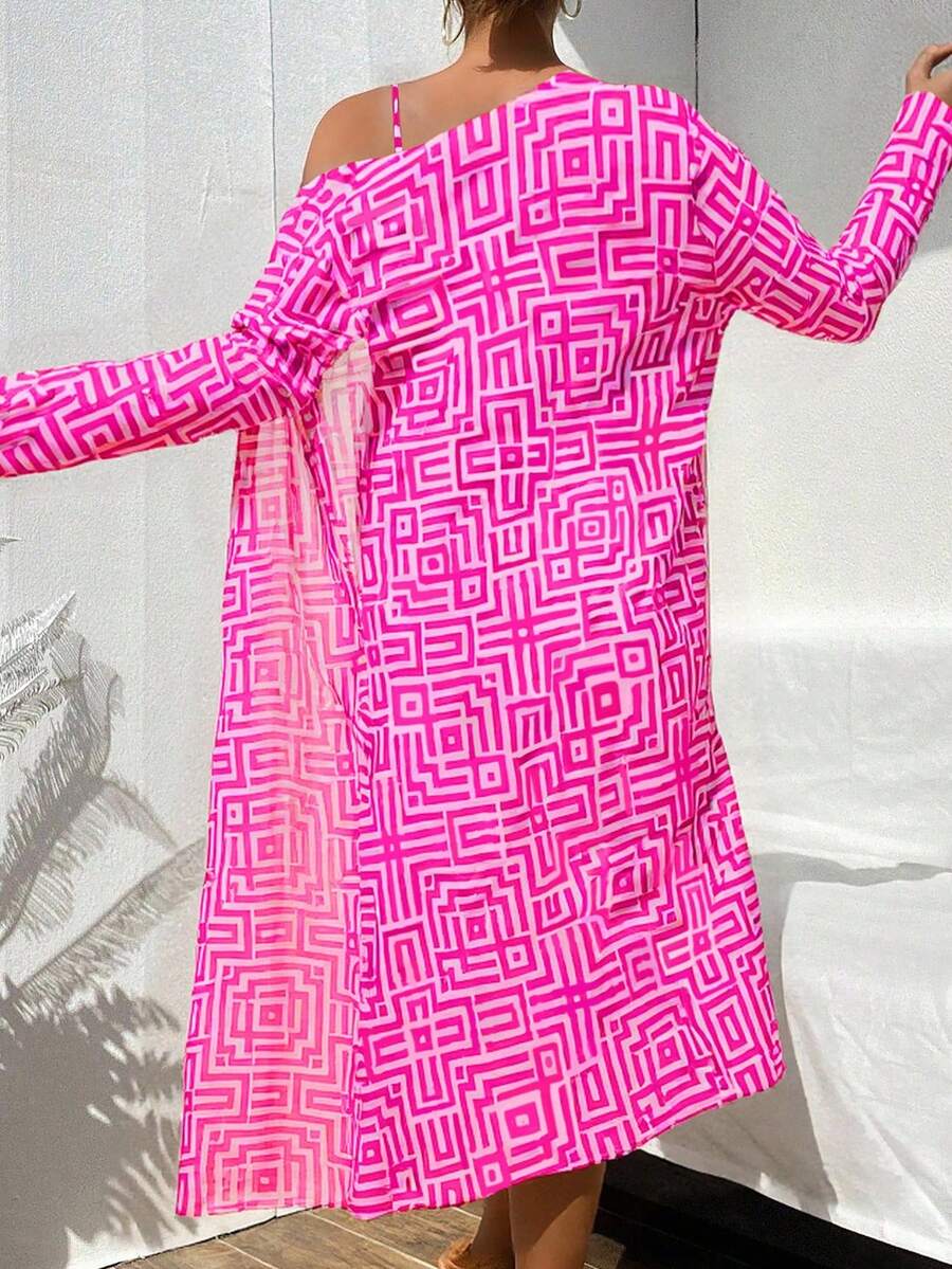 Conjunto Praia Estampado 3 Peças