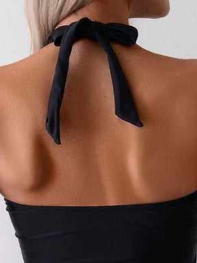 Tankini com Laço Frontal